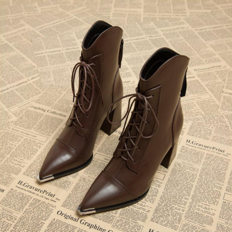 Women's Ankle Boots Fashion Po - Street Fashion Luxury avaliação e preço
