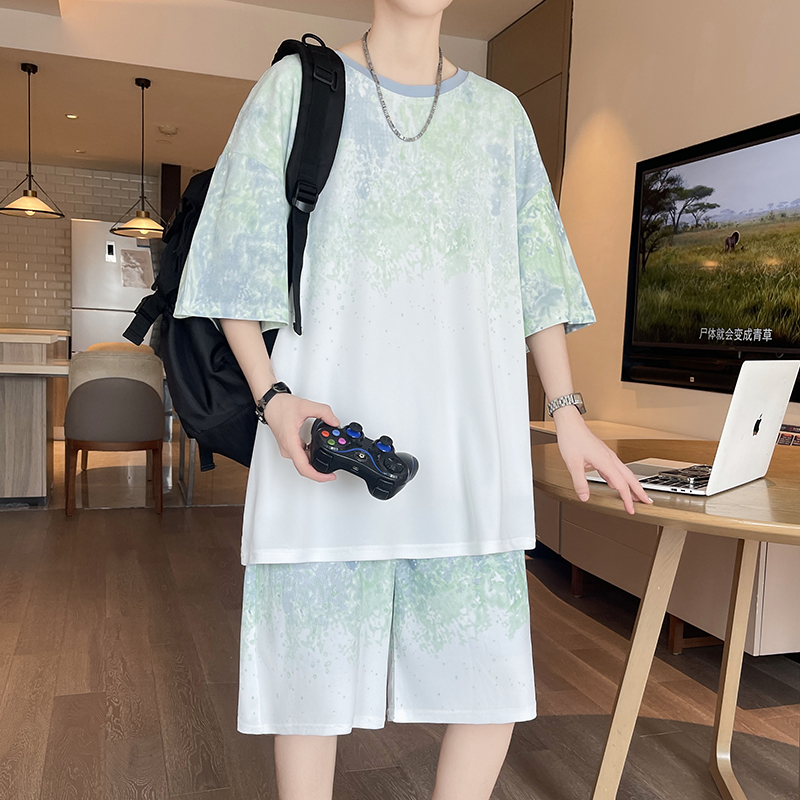 【Top 5-Point Pants】Men's T-Shi - Street For Fashion avaliação e preço