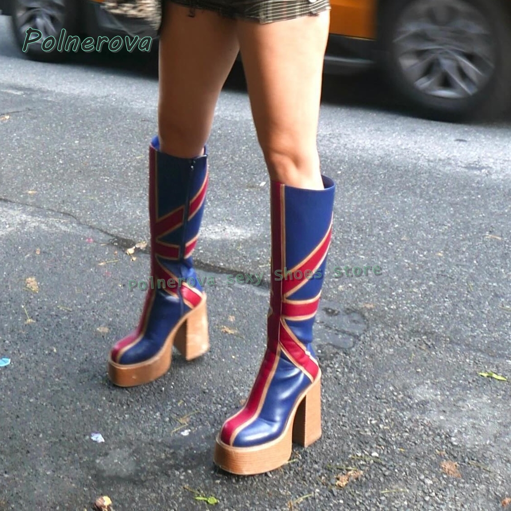 Union Jack Platform Fashion Bo - Street Fashion Trends 2025 avaliação e preço